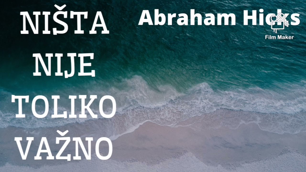 Lavina reči za otpuštanje odgovornosti, lakoću i dobrobit (bez muzike) - prevod Abrahama