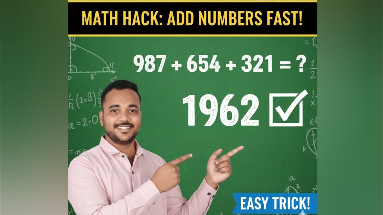 Trick for addition of reverse digit number..