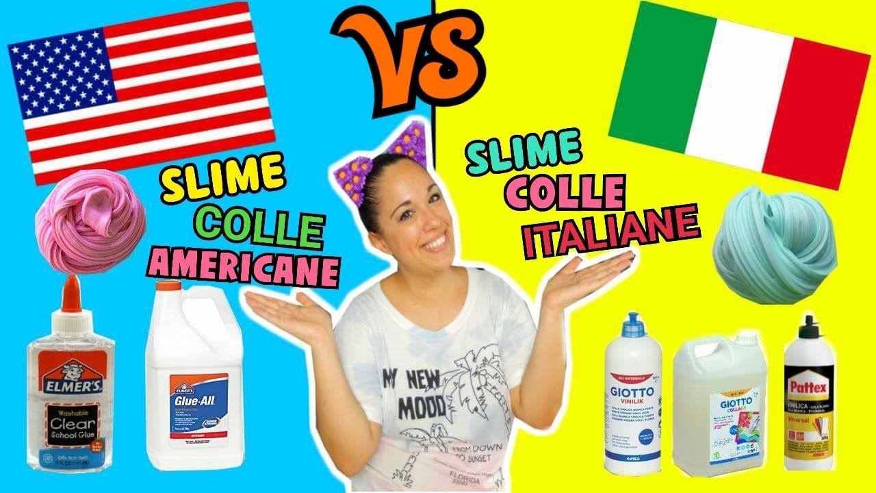 SLIME COLLE AMERICANE CONTRO SLIME COLLE ITALIANE! Iolanda Sweets