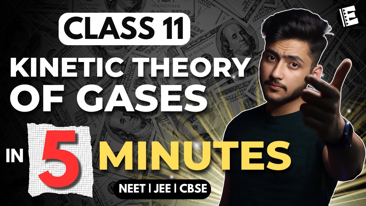 Kinetic Theory of Gases Class 11 In 5 Minutes | Quick Revision | NEET, JEE & CBSE | Physics