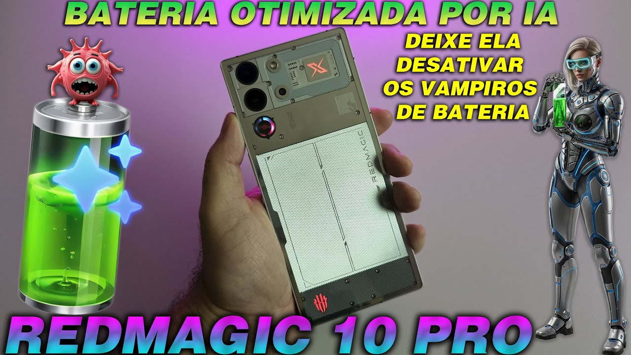 🔋OTIMIZAÇÃO DE BATERIA POR IA✨(Como Otimizar Bateria de Silício-Carbono)📉📲 #redmagic10pro #nubia