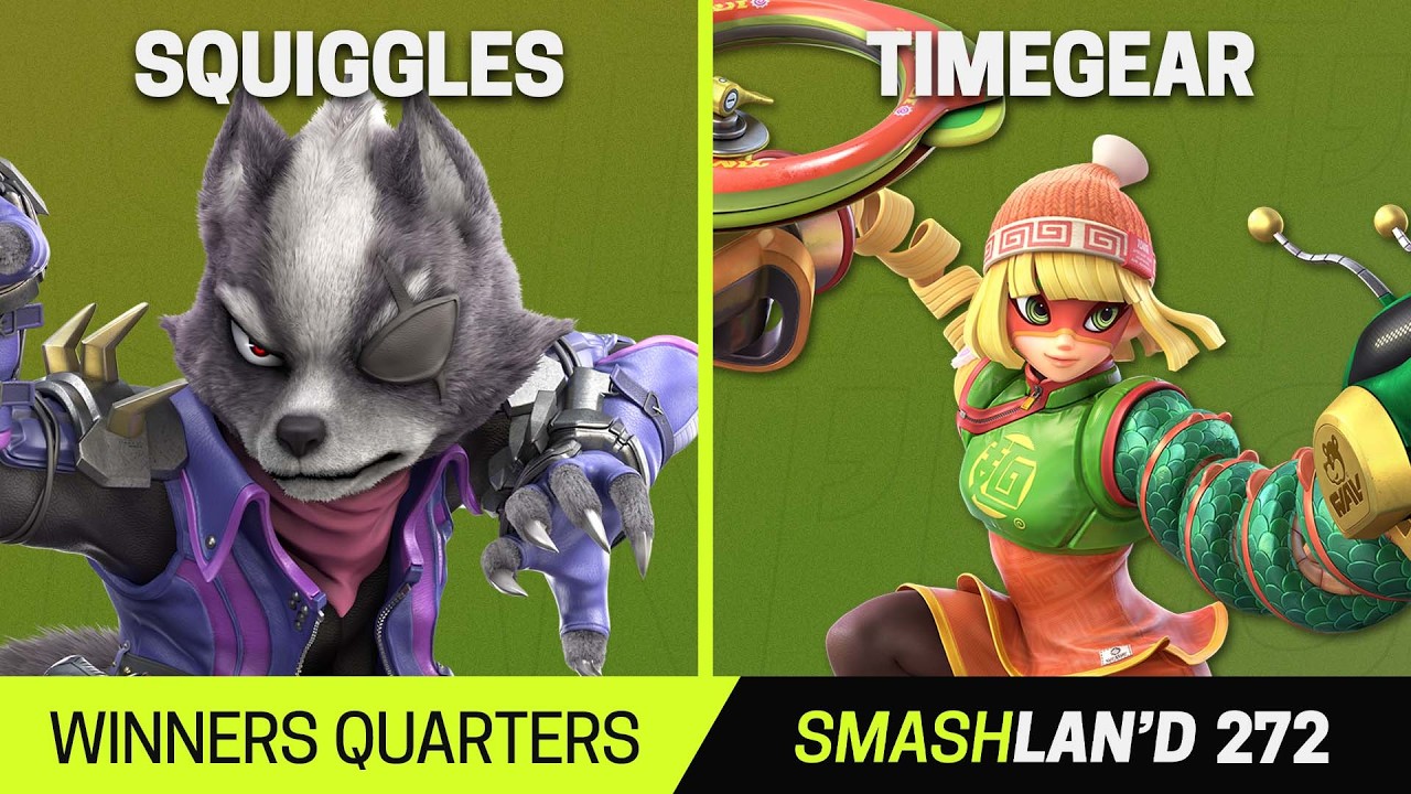 SmashLAN'd 272 Winners Quarters - Squiggles (Wolf) vs TimeGear (Min Min) - SSBU Tournament