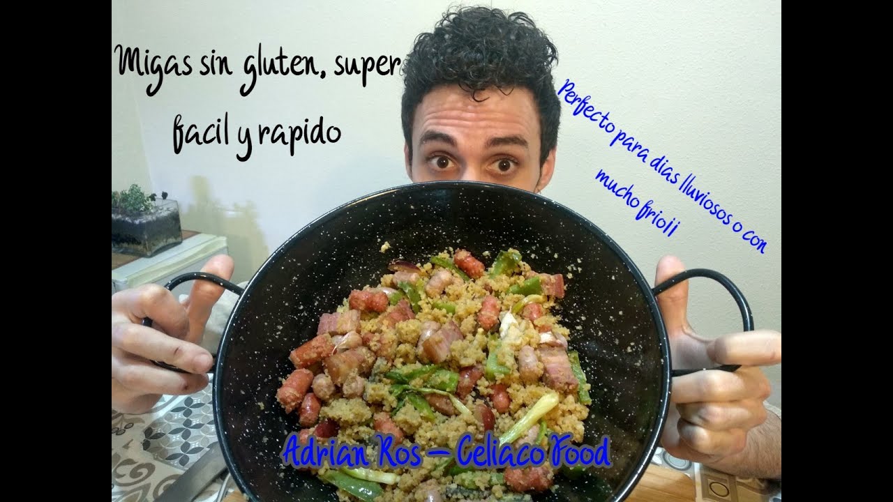 Como hacer migas SIN GLUTEN, súper fácil y rápido. Ideal para hacerlas en días lluviosos