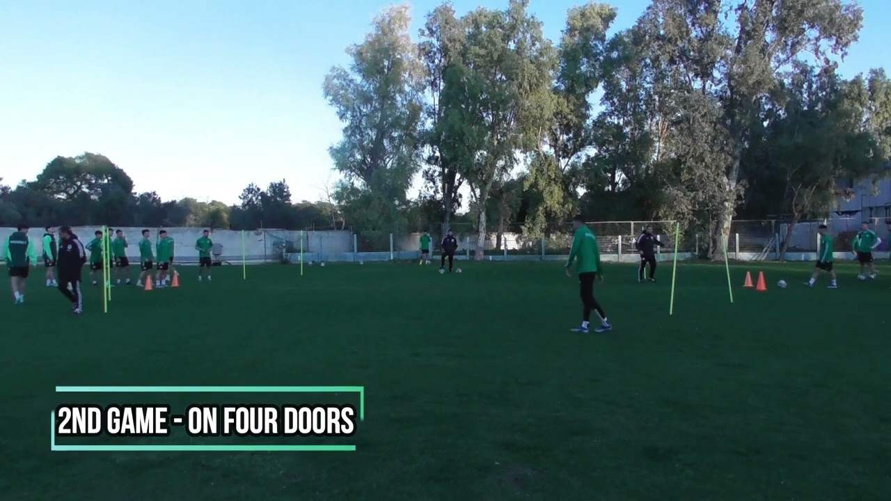 Competitive 1v1 game on two or four doors