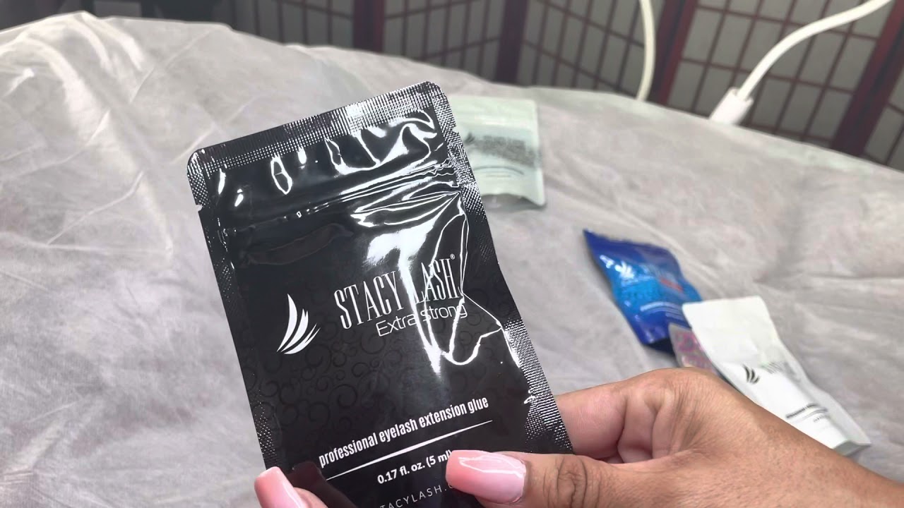 Que adhesivo debo utilizar?  hygrometro compara humedad extensiones de pestañas Stacy Lash tutorial