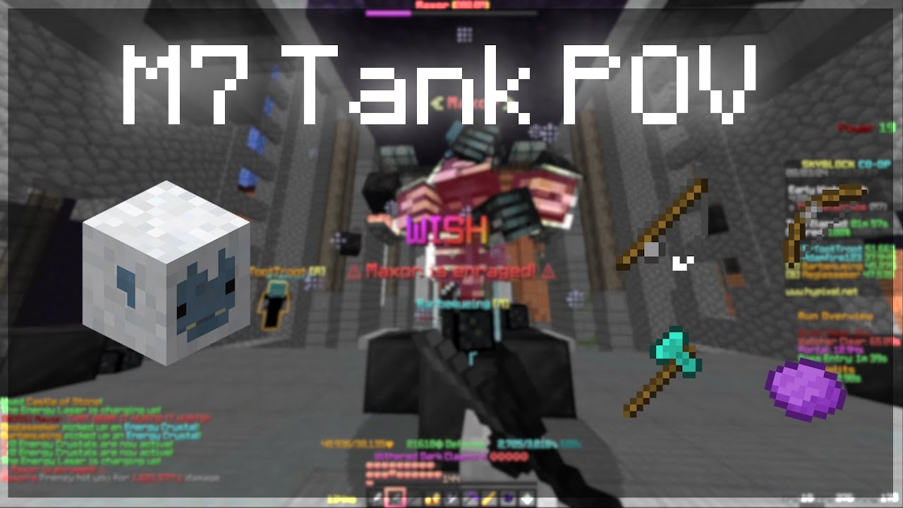 Random M7 Tank POV(UPDATED) | Hypixel Skyblock M7