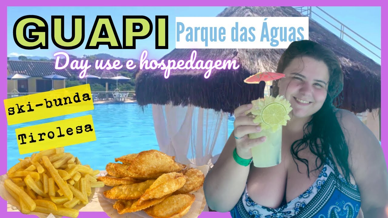 GUAPI PARQUE DAS ÁGUAS - DAY USE POR 27 REAIS - PISCINA, TIROLESA, SKIBUNDA, PEDALINHO E HOSPEDAGEM