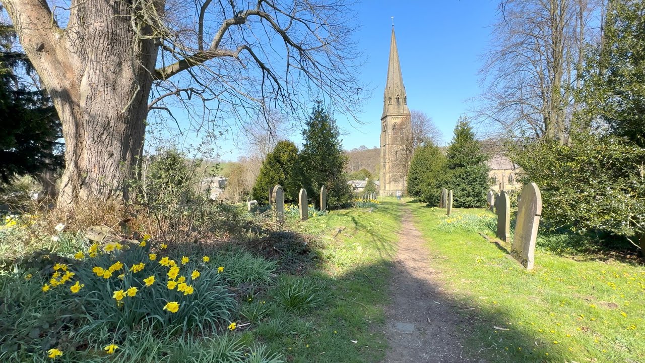 Chatsworth Park to Edensor Church, Peak District National Park, 2/4/25