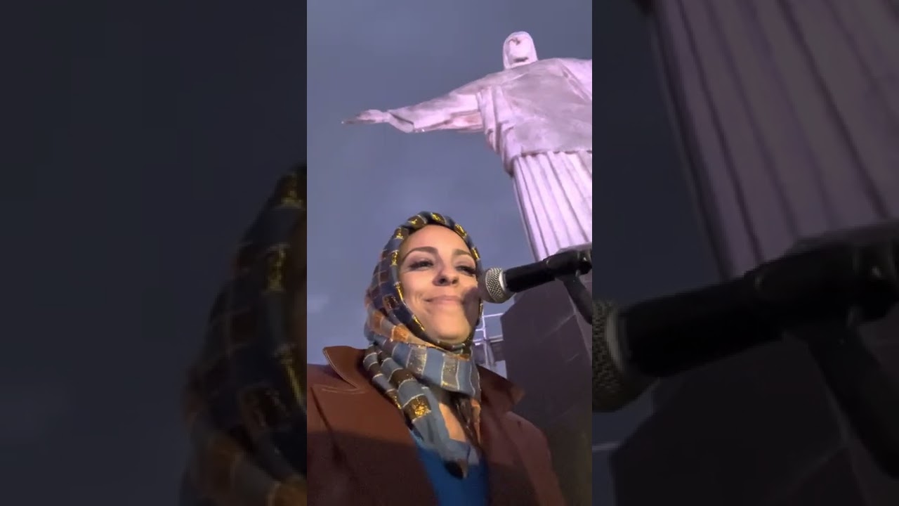 The prayer - Karina Duque Estrada e Lucas Mello no Cristo Redentor