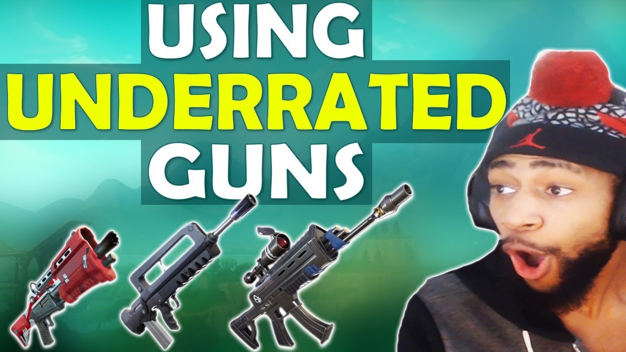 THE BURST RIFLE IS INSANE! | USING UNDERRATED GUNS - (Fortnite Battle Royale)