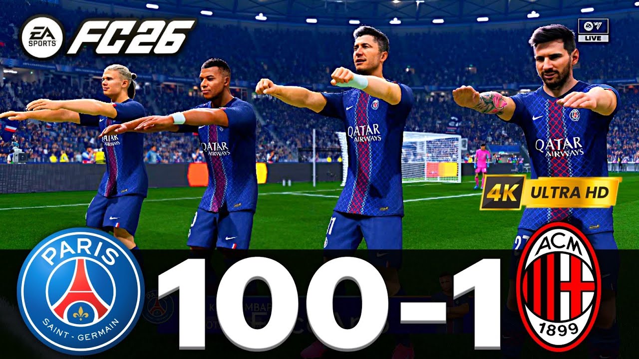FIFA 26 — МЕССИ РОНАЛДУ МБАППЕ НЕЙМАР — ВСЕ ЗВЕЗДЫ | ПСЖ 100-1 МИЛАН