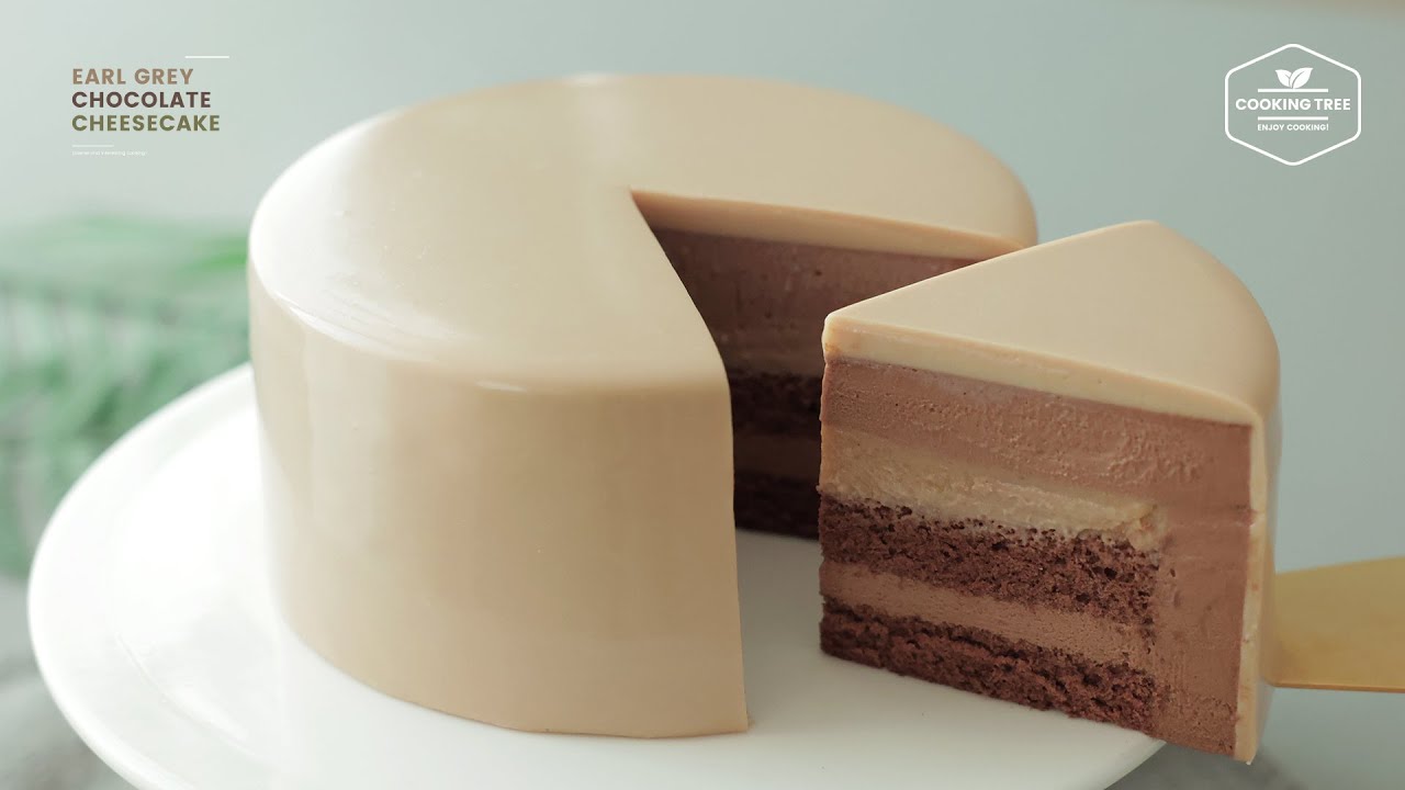 얼그레이 초콜릿 치즈케이크 만들기 : Earl Grey Chocolate Cheesecake Recipe | Cooking tree