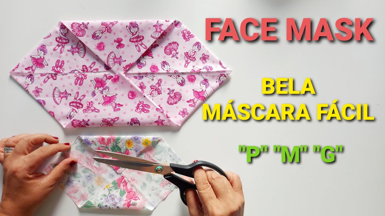 TUTORIAL MÁSCARA COM NOVOS DETALHES 😷 FACE MASK🔥 RÁPIDO, NADA DE DESPERDÍCIO E FÁCIL MUITO SIMPLES🥰