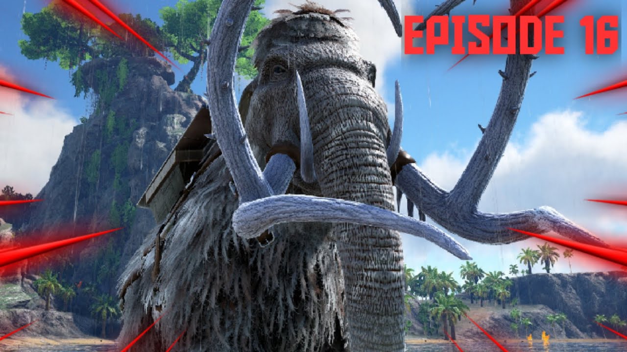 je capture un mammouth sur ark #ep16