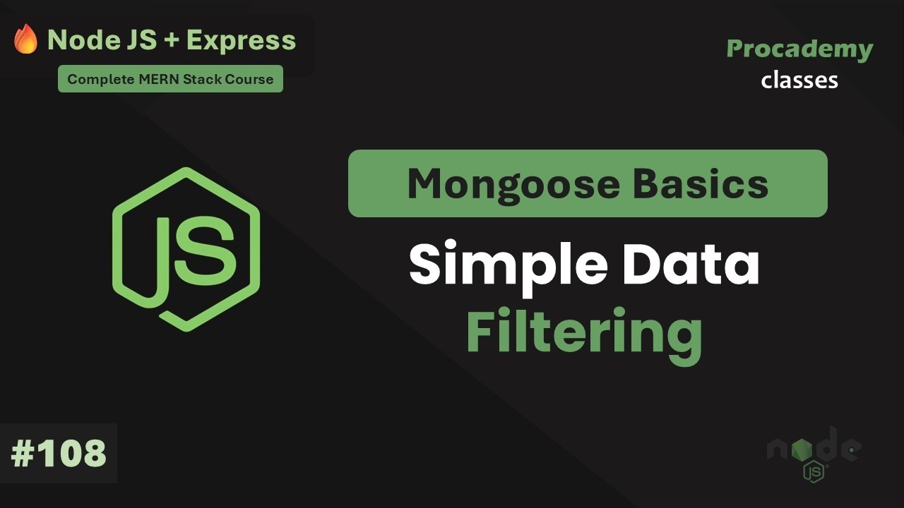 #108 Фильтрация документов | Полный курс Node JS + Express с MongoDB