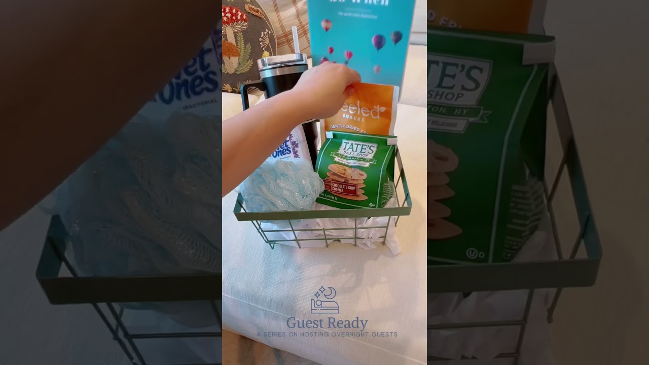 How to Make Welcome Baskets for Overnight Guests | Guest Ready Series | The Hostess Mom