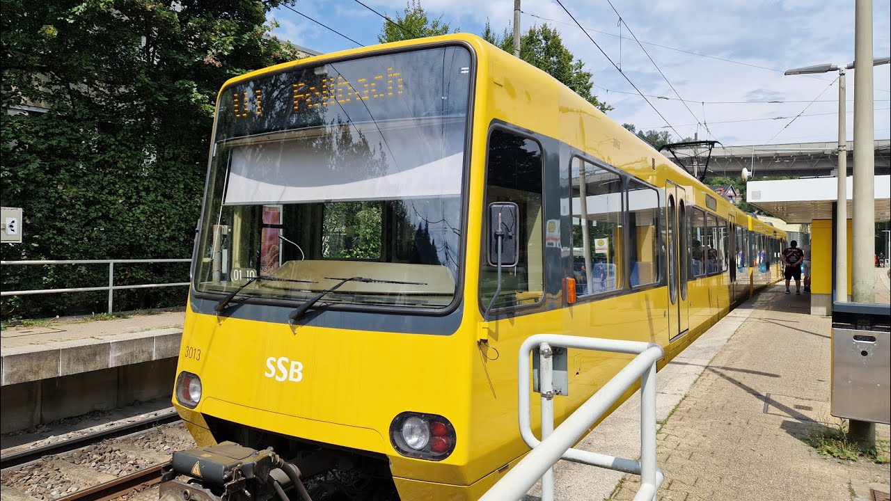 Stadtbahn Stuttgart | Mitfahrt in der kompl. U1 von Heslach Vogelr. bis Fellb. Lutherkir. im DT8.1-6