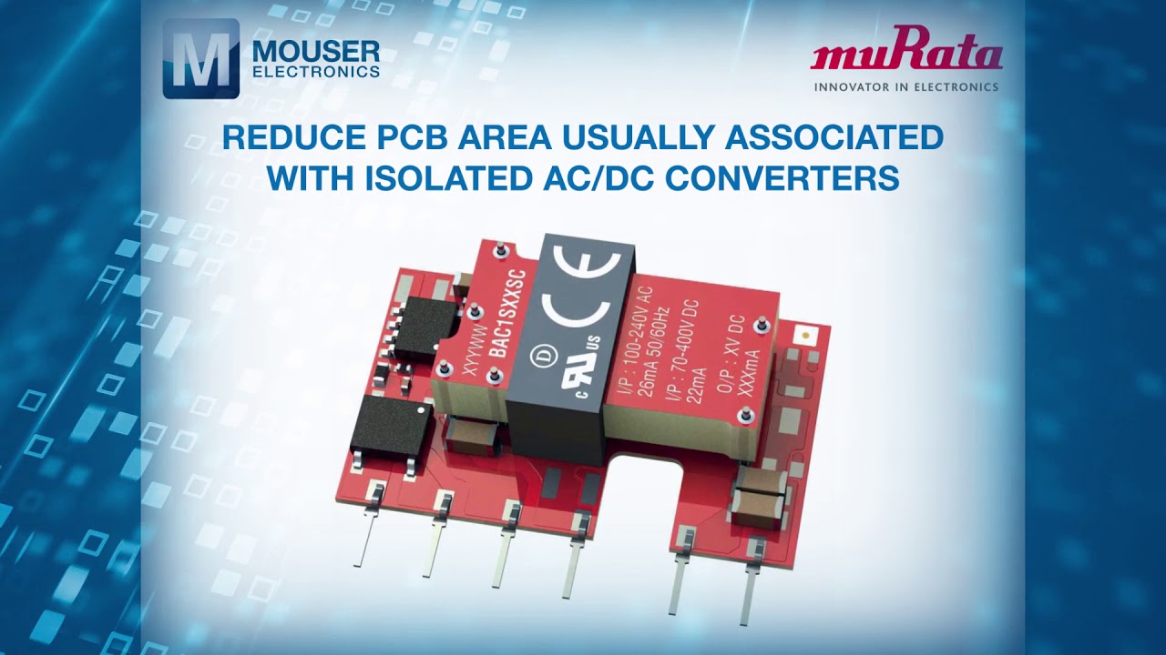 Murata Power Solutions BAC1 Isolated 1W AC/DC Converters | Featured Product