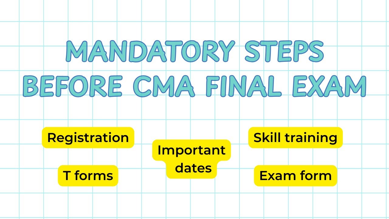 CMA Final Dec 2025 | Mandatory Steps, Due Dates & Exam Form | Tips & Suggestions