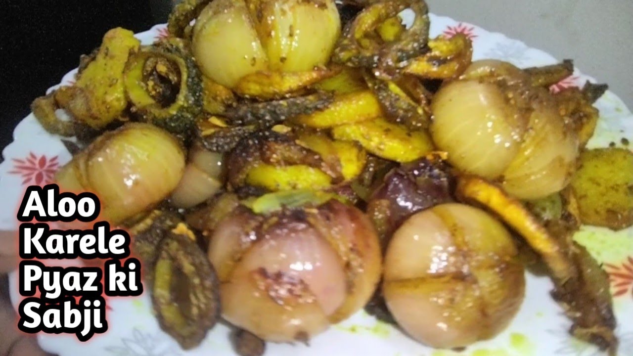 Aloo Karele Pyaz ki Sukhi sabji| Super easy and Super tasty @BONNAFOODS