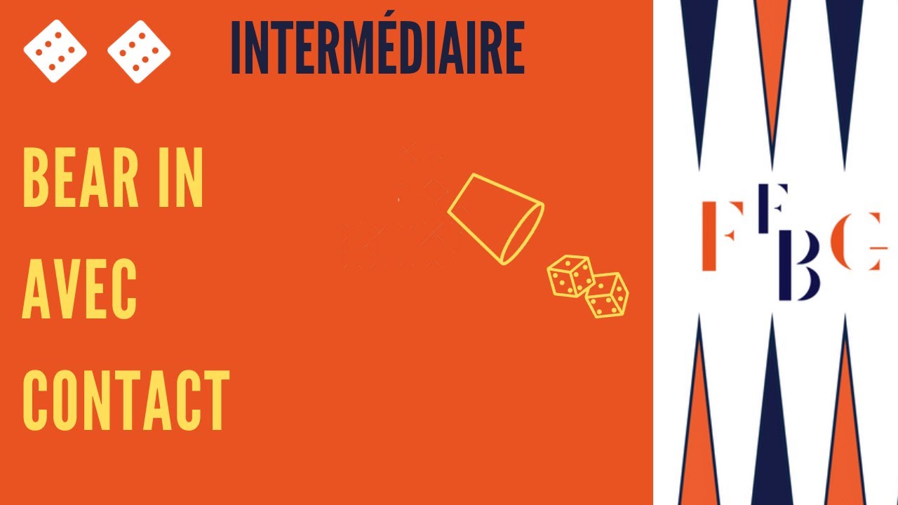 Backgammon : bear in avec contact - Niveau intermédiaire/avancé