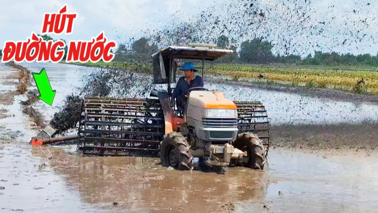Máy kubota 4508 hút đường nước