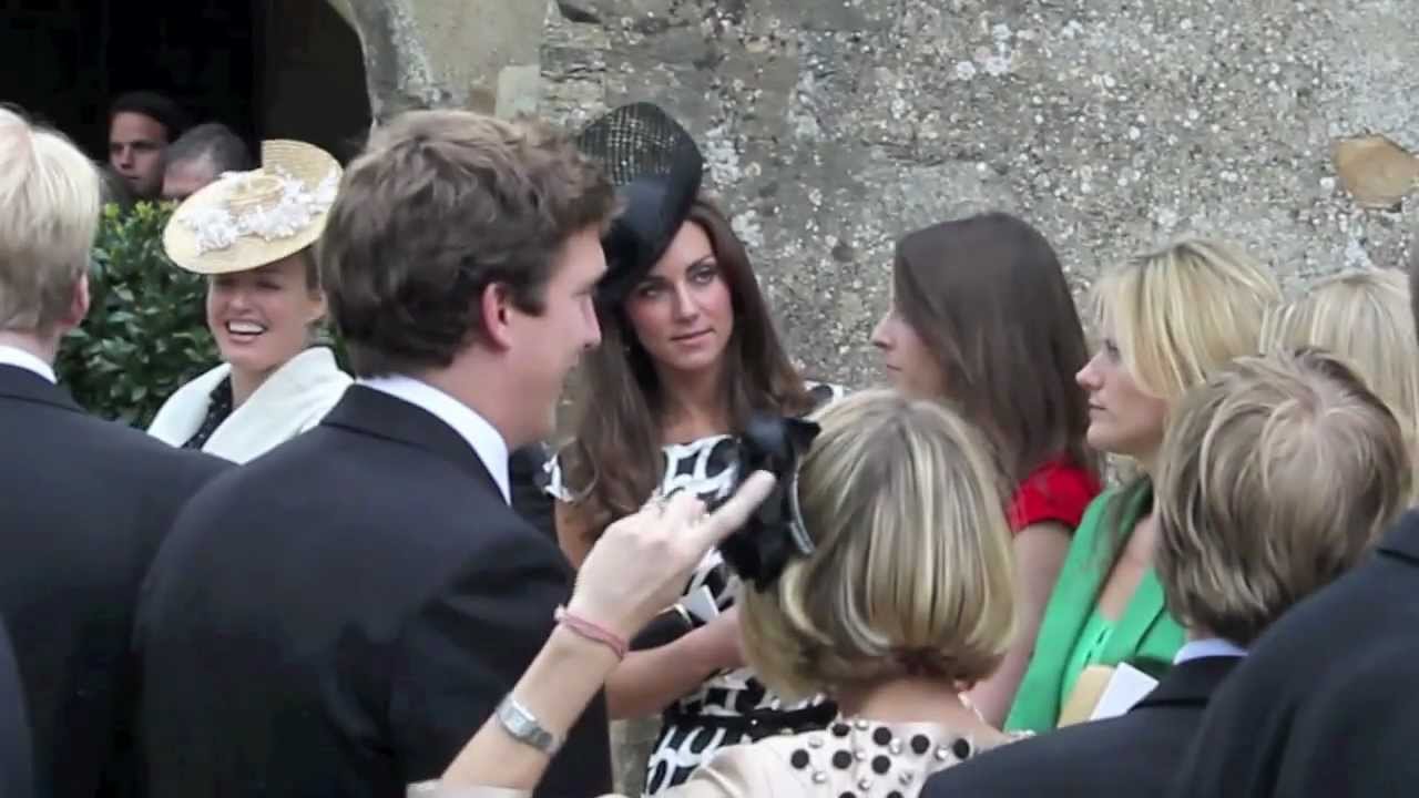 Kate Middleton and Pippa Middleton attend a friends wedding