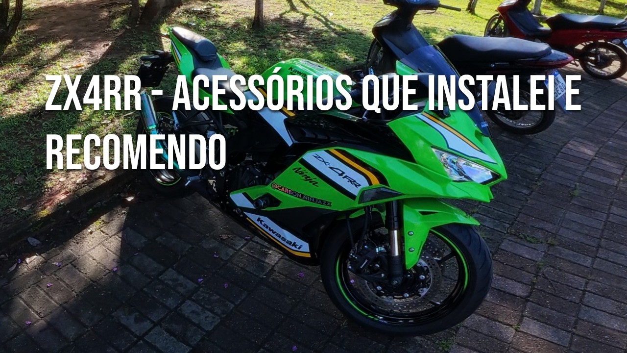 Curtindo a ZX4RR após equipar ela com acessórios - Moto Incrível