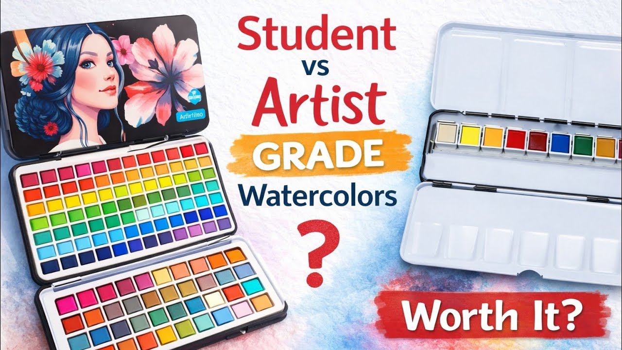 Is Artist Grade Watercolor REALLY Worth It? 💸 | Daniel Smith vs Student Palette