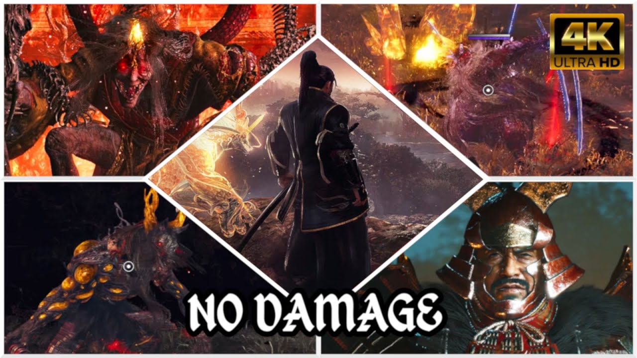 Nioh 3 Alpha - All Boss Fights (No Damage) [4K]