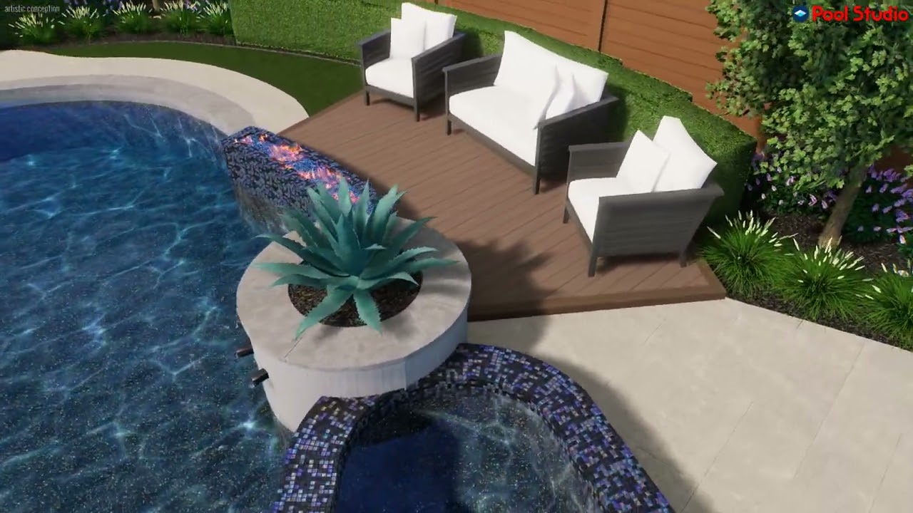 Swimming Pool Remodel Design in Frisco TX