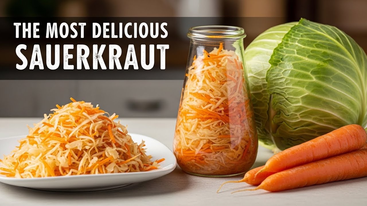 SAUERKRAUT WITHOUT SUGAR, WITHOUT VINEGAR. ITʼLL TURN OUT PERFECT THE FIRST TIMЕ.