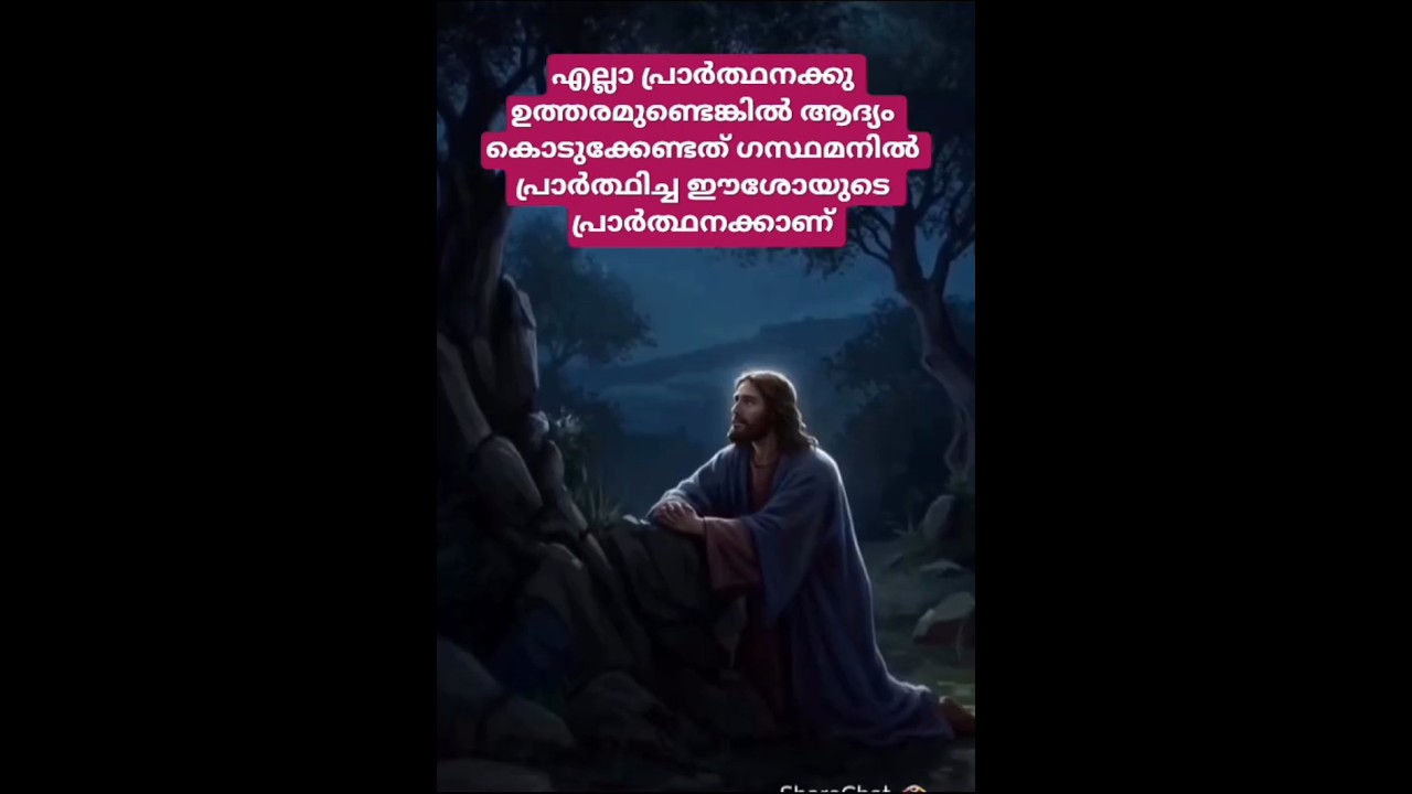 രക്തം വിയർത്തു പ്രാർത്ഥിച്ച #ഈശോ യുടെ പ്രാർത്ഥന 🥺