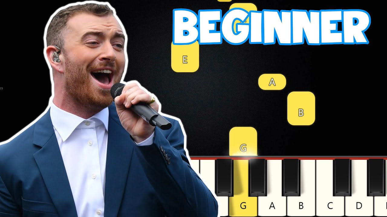 Fire On Fire - Sam Smith | Beginner Piano Tutorial | Easy Piano
