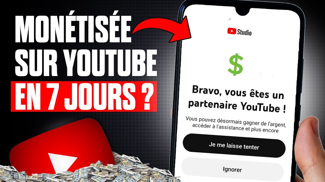 Ma chaîne YouTube a-t-elle été monétisée en 1 semaine ?