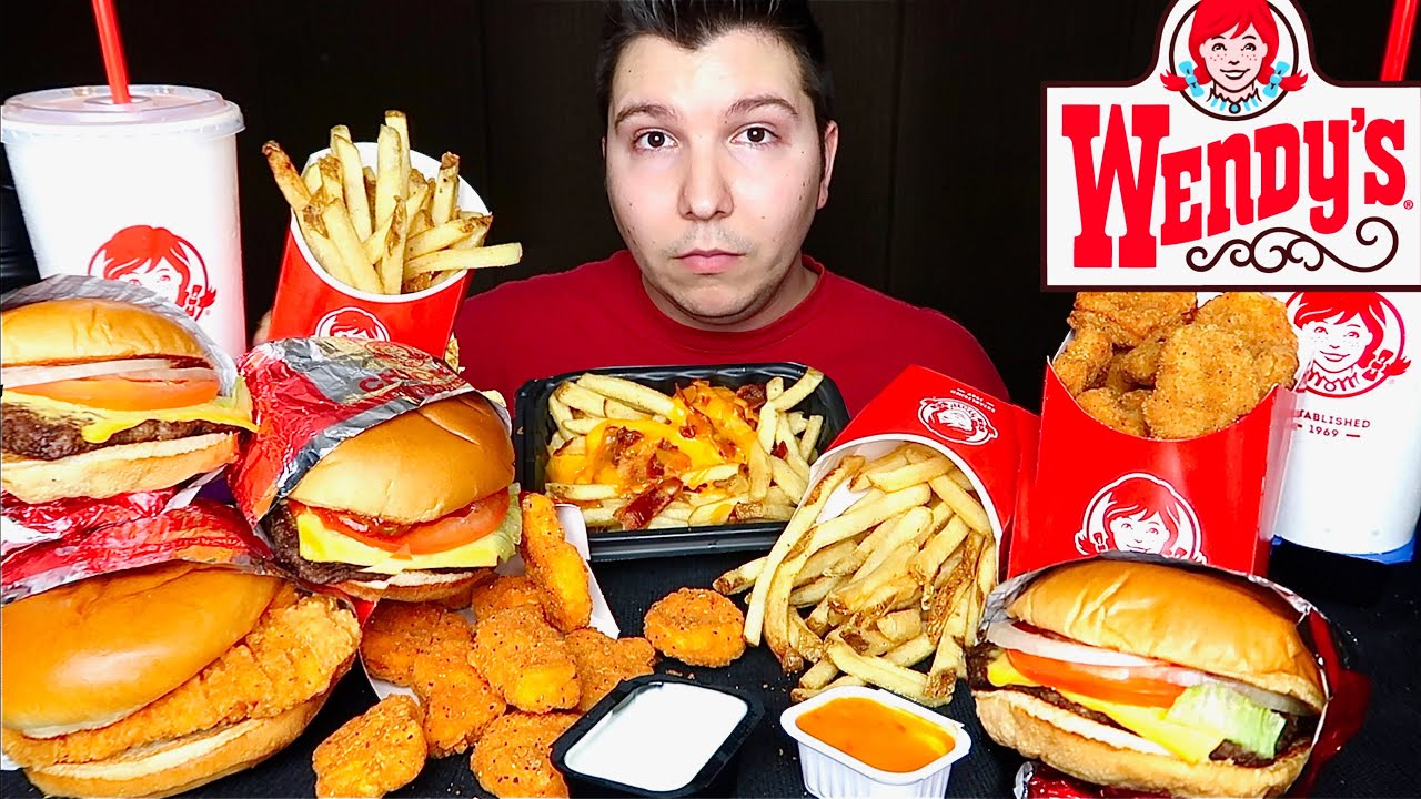 Late Night Wendy's Feast • MUKBANG