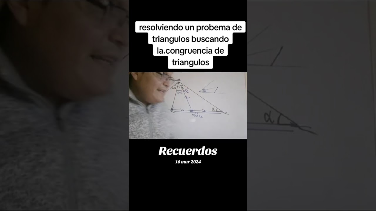 Resolviendo un ejercicio de construcciones geometricas formando triangulos isósceles y congruentes 