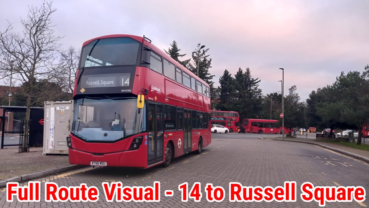 Full Route Visual | London Bus Route 14 - Putney Heath to Russell Square | (WHV142) BT66MSU