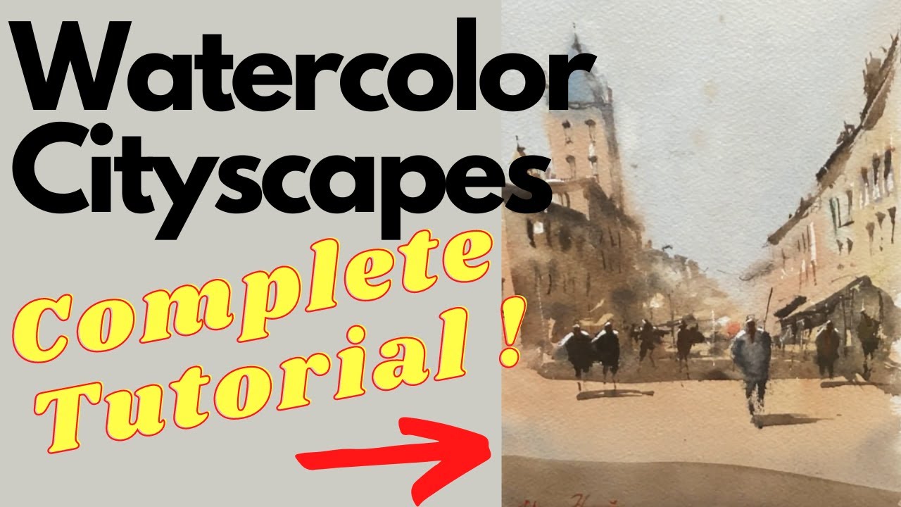 Watercolor Cityscape Tutorial (SPAIN)