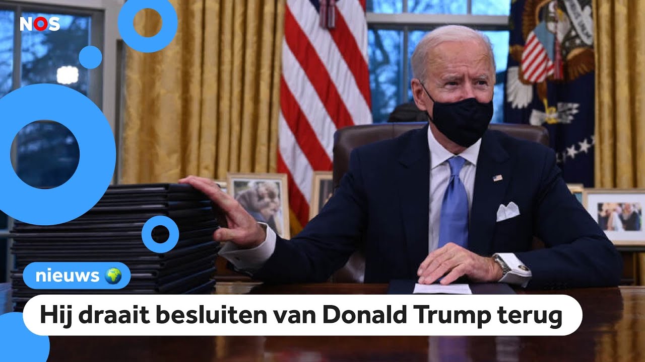 Nieuwe president Biden meteen aan het werk