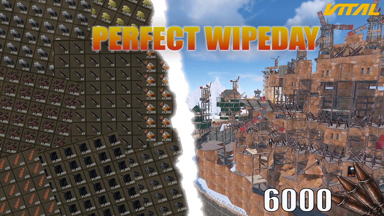 PERFECT WIPEDAY with UP shooting 6000+ rockets in 4 days (Movie) - Rust | Vital EU Monthly