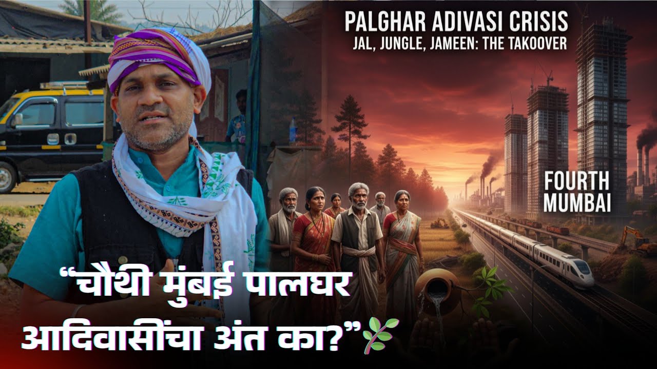 🏗️ विकासाच्या नावाखाली आदिवासी देशोधडीला? 🏙️🌳 जल-जंगल-जमीन धोक्यात!  चौथी मुंबई | आदिवासी अस्तित्व