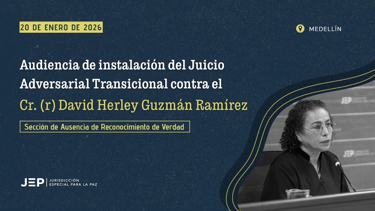 Audiencia instalación Juicio Adversarial Transicional contra el coronel (r) David Guzmán | ENE 20