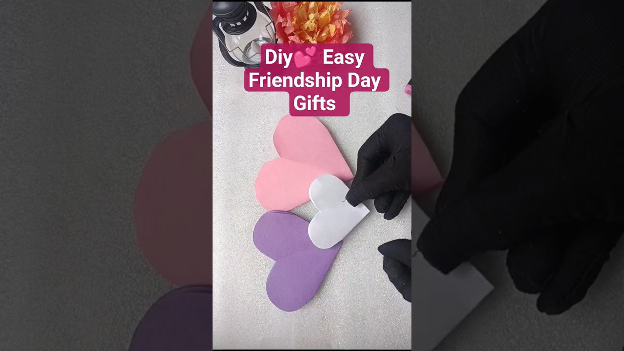 DIY Easy Friendship Card 💌 & Handmade Band 🎀 | Friendship Day Special 💖 #handmade #gift #shorts