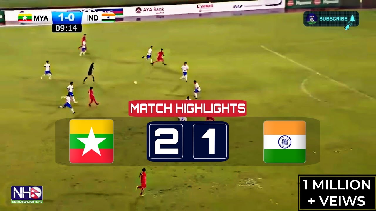 HIGHLIGHTS: Myanmar 2-1 India • Asian Olympic 2020 Qualifier (Women's Football)