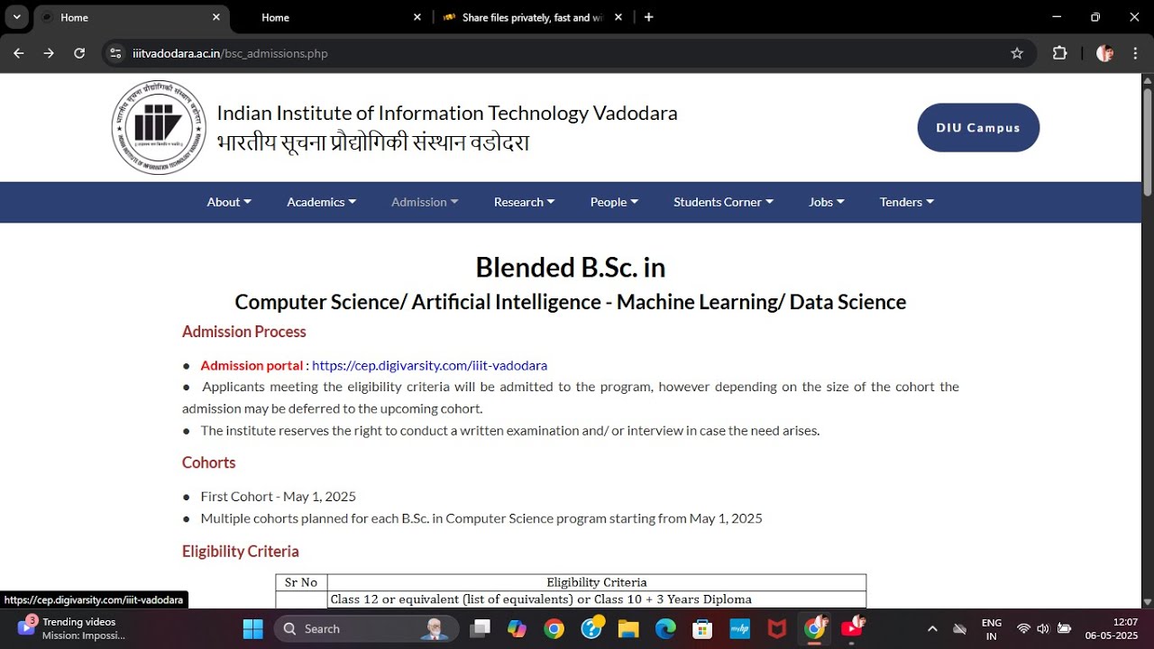 🎉IIIT Vadodara Launches Online BSc in Computer Science, AI & Data Science – 📌