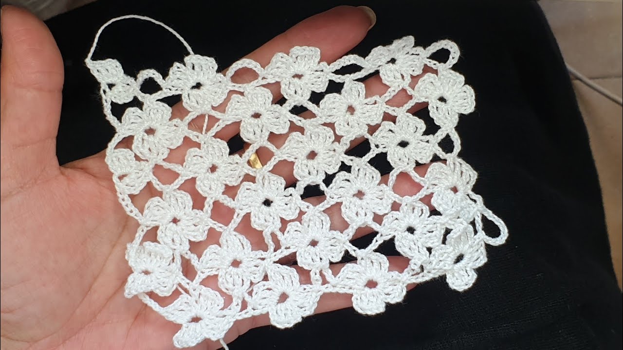PUNTO FANTASIA A CROCHET DE FLORES