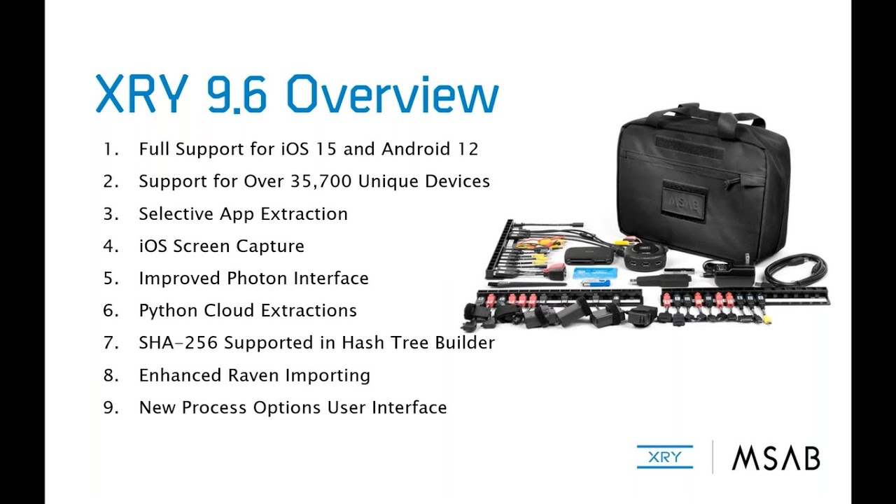 What's New in XRY 9 6 & XAMN 6 2