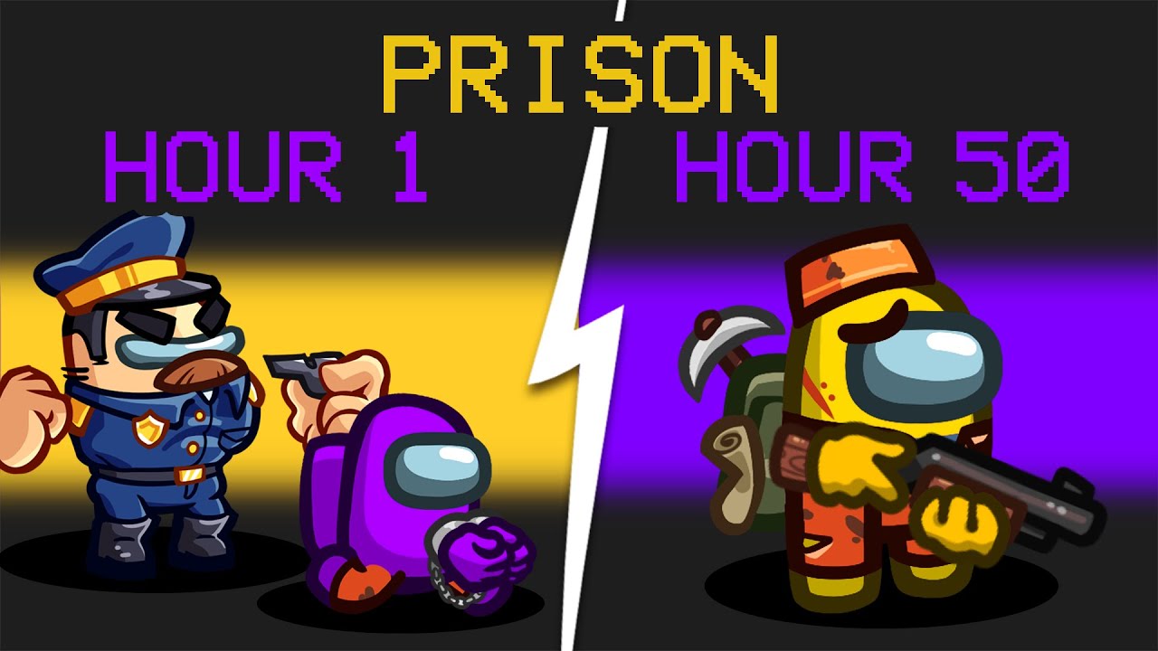 Surviving 50 Hours in a Maximum Prison in Among Us