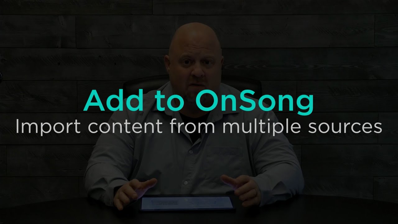 Import Content from Multiple Sources with Add To OnSong